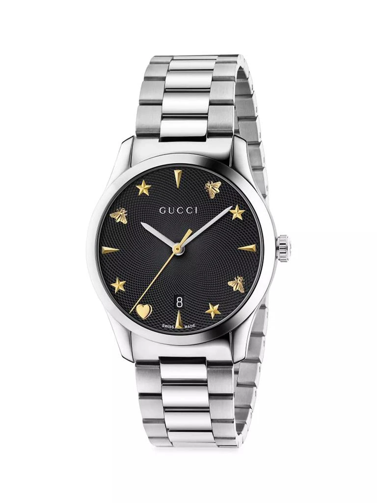 商品Gucci|G-Timeless Stainless Steel Bracelet Watch,价格¥10261,第1张图片