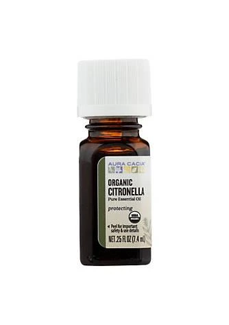 商品Aura Cacia|Cacia Organic Essential Oil   Citronella   .25 Oz,价格¥105,第1张图片