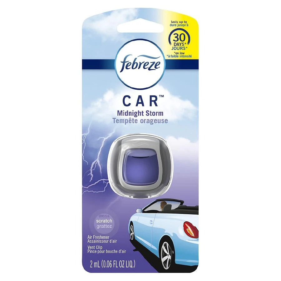 商品Febreze|Car Air Freshener Vent Clip Midnight Storm,价格¥37,第1张图片