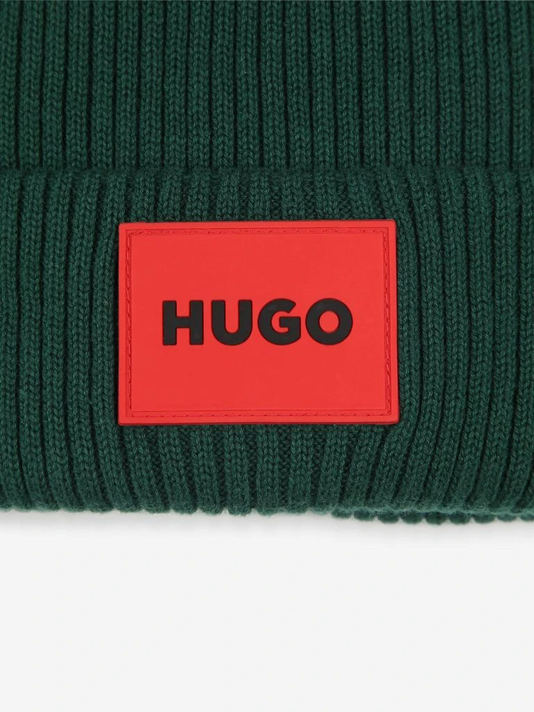 商品Hugo Boss|Hugo Kids Logo Beanie Hat in Green,价格¥216,第4张图片详细描述