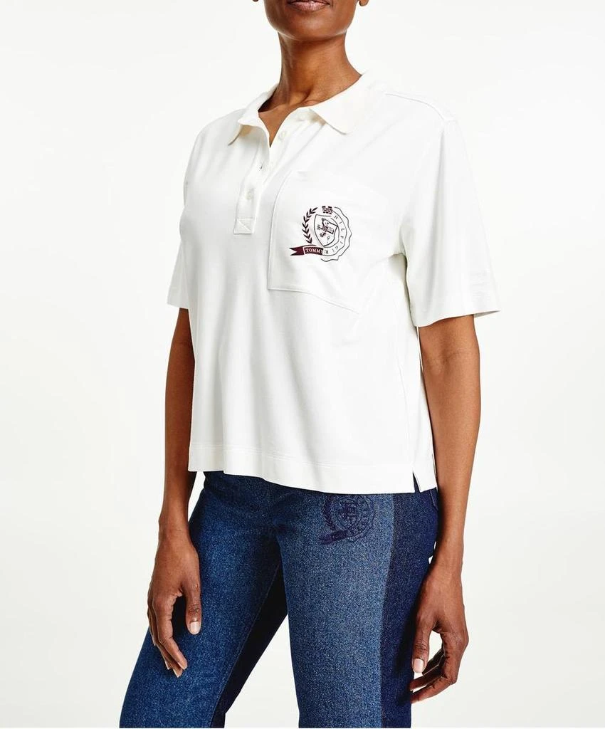 商品Tommy Hilfiger|Tommy Icons Logo Polo Shirt,价格¥914,第3张图片详细描述