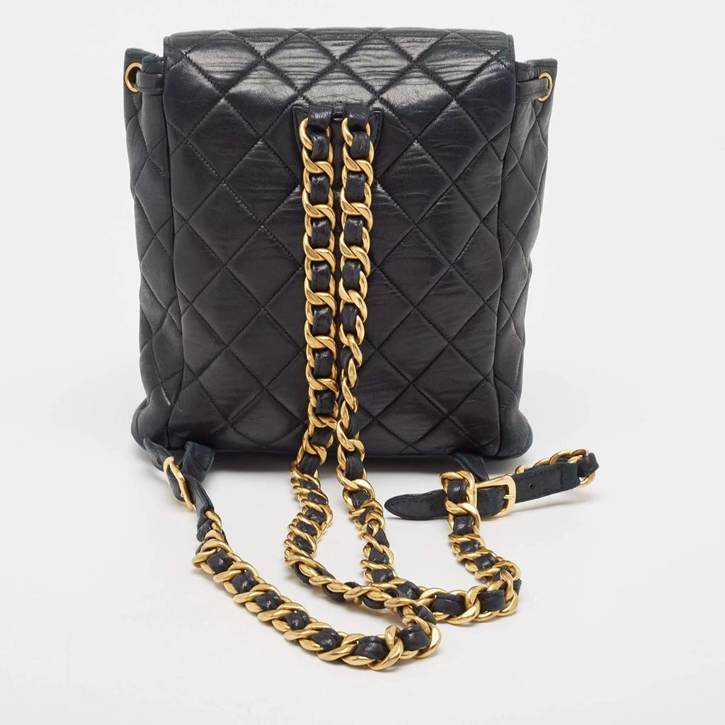 商品[二手商品] Chanel|Chanel Black Quilted Leather Vintage Duma Backpack,价格¥23756,第4张图片详细描述