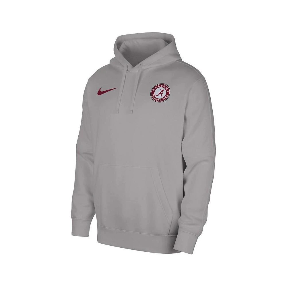 商品NIKE|Men's Gray Alabama Crimson Tide Club Pullover Hoodie,价格¥525,第3张图片详细描述