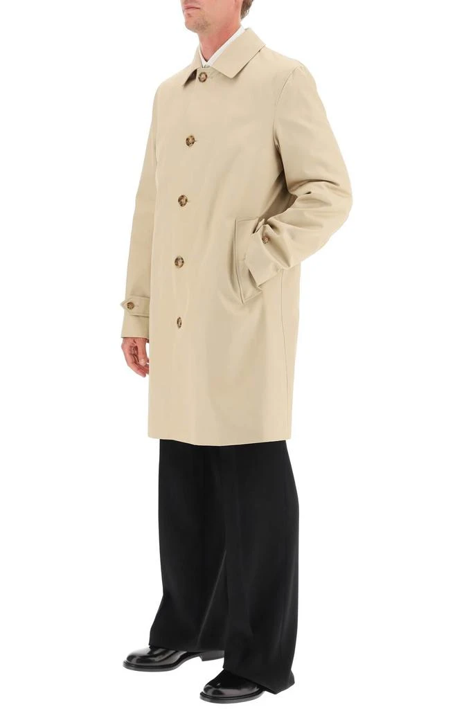 商品Burberry|Burberry cotto gabardine trench coat with printed silk lining,价格¥11431,第4张图片详细描述