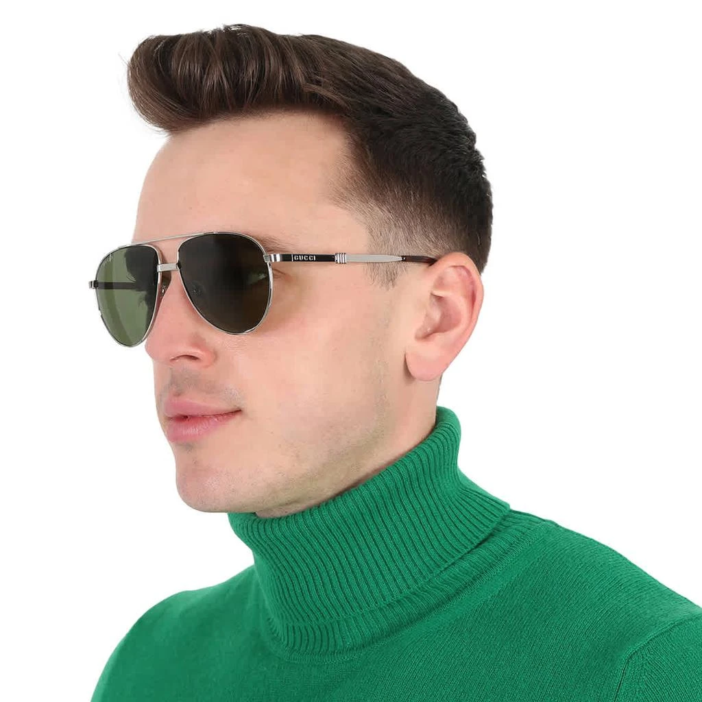 商品Gucci|Green Pilot Men's Sunglasses GG1440S 002 59,价格¥1153,第2张图片详细描述