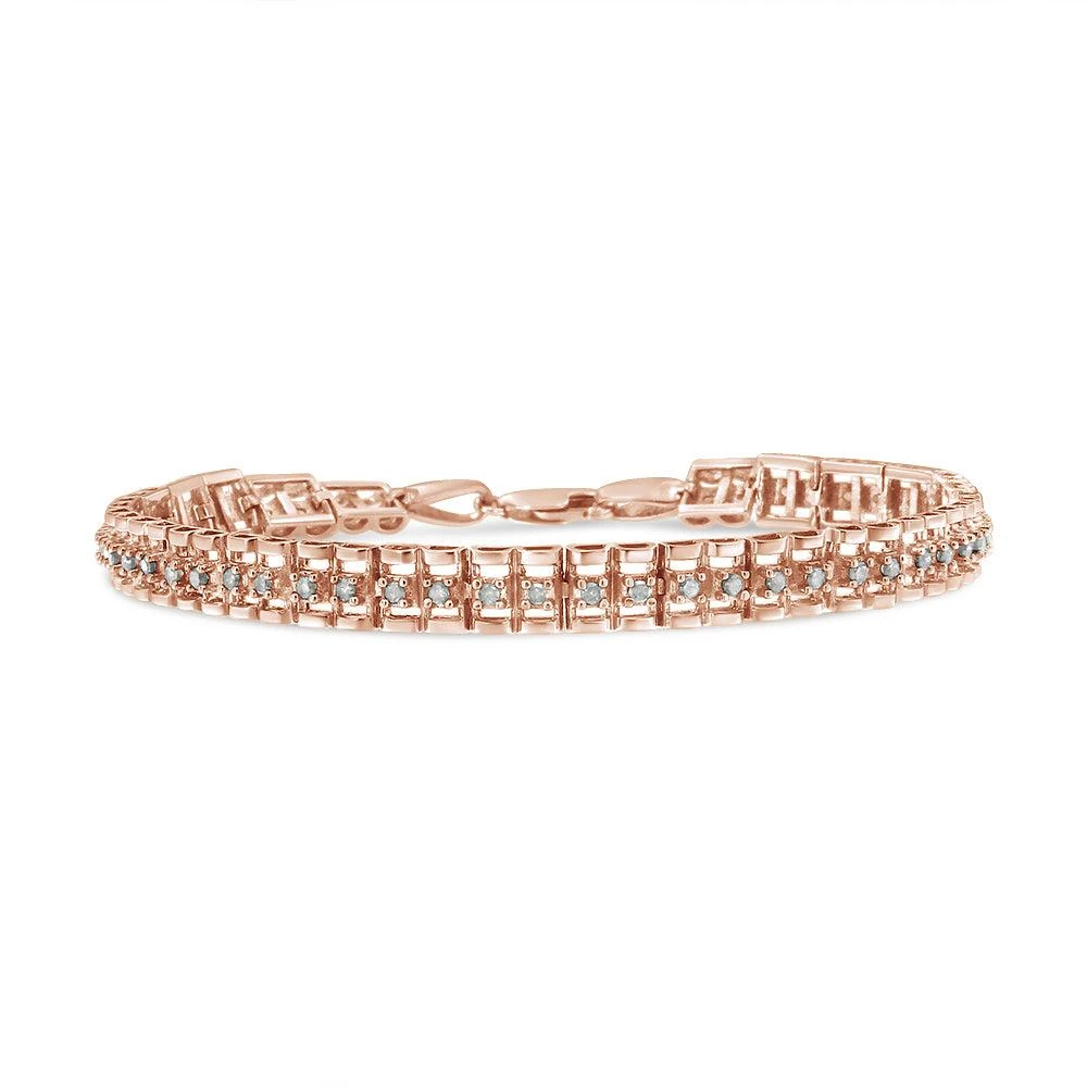 商品Haus of Brilliance|.925 Sterling Silver Diamond Double-Link 7" Tennis Bracelet,价格¥2547,第1张图片