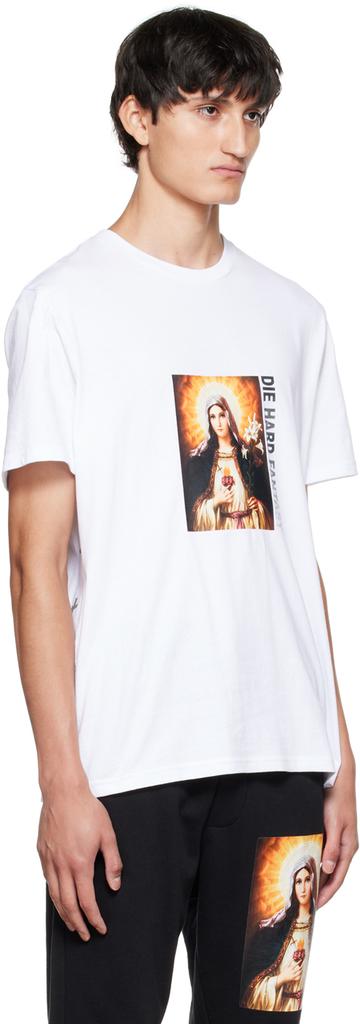 白色 Saint Kash T 恤商品第2张图片规格展示