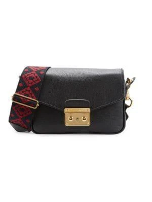 商品Miu Miu|Madras Leather Shoulder Bag,价格¥7577,第1张图片