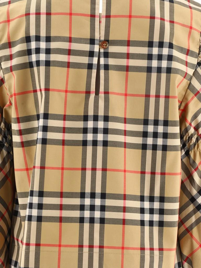 商品Burberry|Вurberry Kids Checked Puff-Sleeved Blouse,价格¥2012,第3张图片详细描述