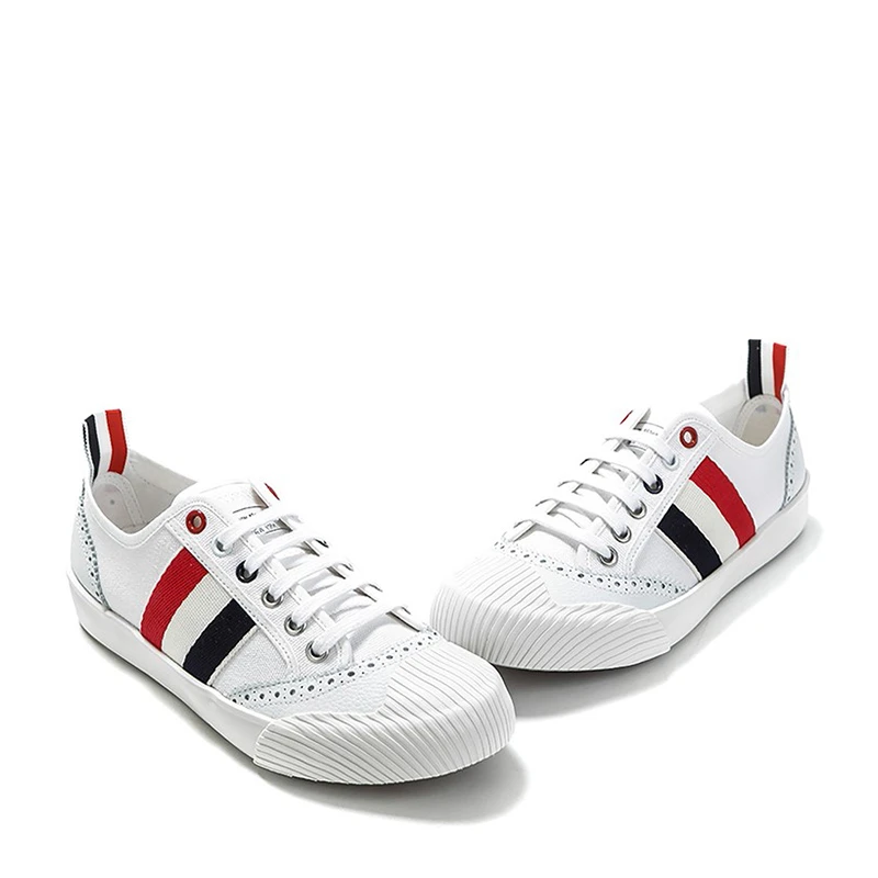 Thom Browne 女士红黑条纹帆布休闲运动鞋 FFF056A-01588-100 商品