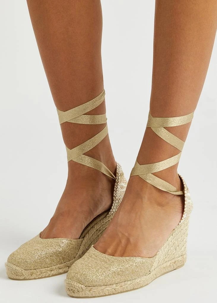 商品CASTAÑER|Carina 80 canvas wedge espadrilles,价格¥1339,第5张图片详细描述