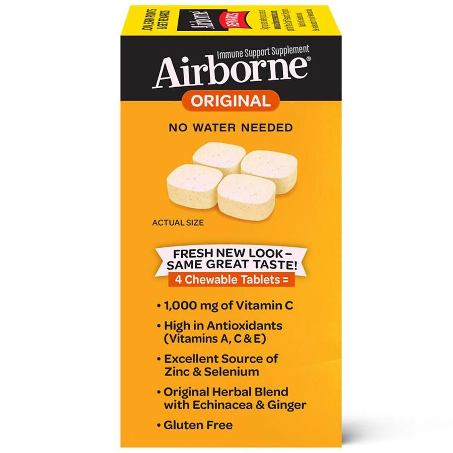 商品Airborne|Immune Support Effervescent Minerals & Herbs with Vitamin C, E, Zinc Citrus,价格¥168,第2张图片详细描述