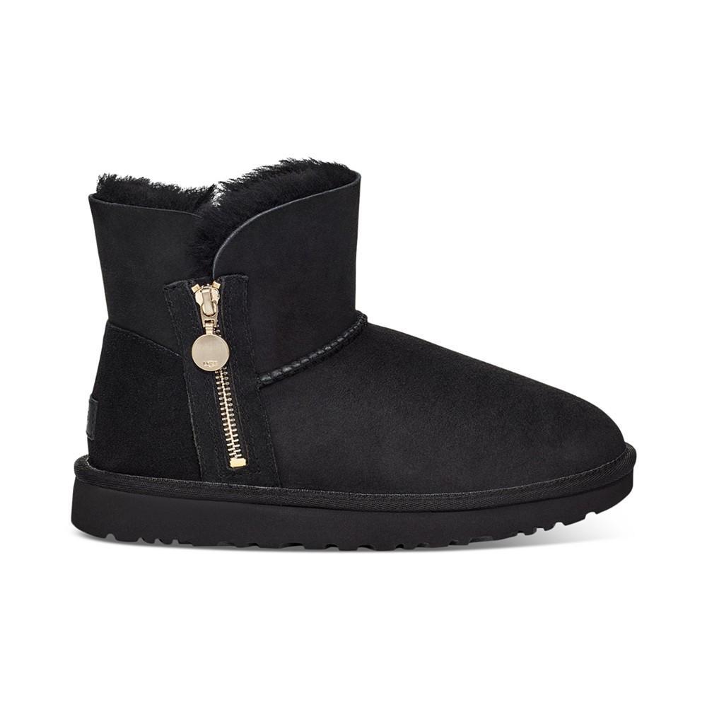 商品UGG|UGG 雪地靴UGG黑色侧面拉链款雪地靴UGG雪地靴,价格¥1179,第4张图片详细描述