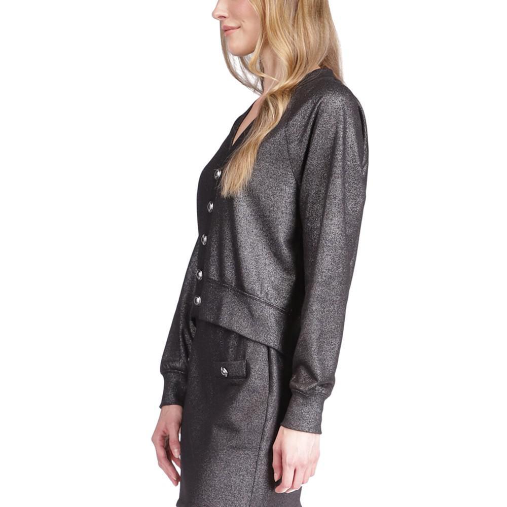 商品Michael Kors|Women's Shimmer Button Cardigan,价格¥815,第6张图片详细描述