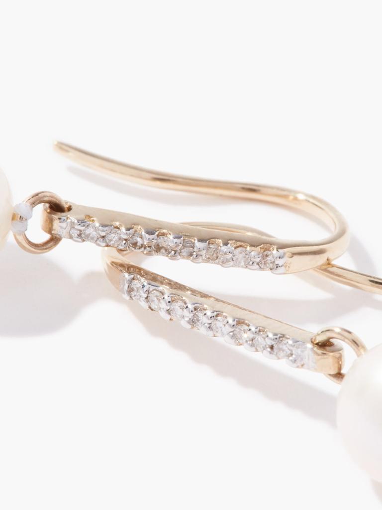 商品MATEO|Diamond, pearl & 14kt gold earrings,价格¥6963,第5张图片详细描述