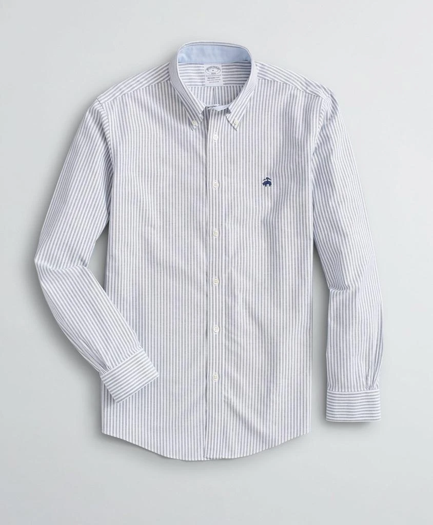 商品Brooks Brothers|Stretch Regent Regular-Fit Sport Shirt, Non-Iron Bengal Stripe Oxford,价格¥625,第1张图片