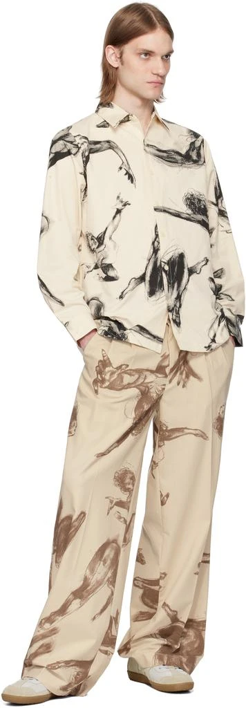 商品KidSuper|Beige Trapeze Performer Button Up Shirt,价格¥811,第4张图片详细描述