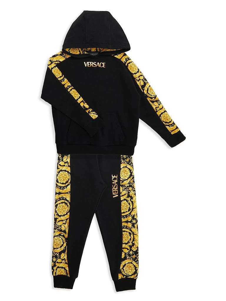 商品Versace|Little Kid's & Kid's Foil Stamp Logo Barocco Sweatshirt,价格¥2689,第2张图片详细描述