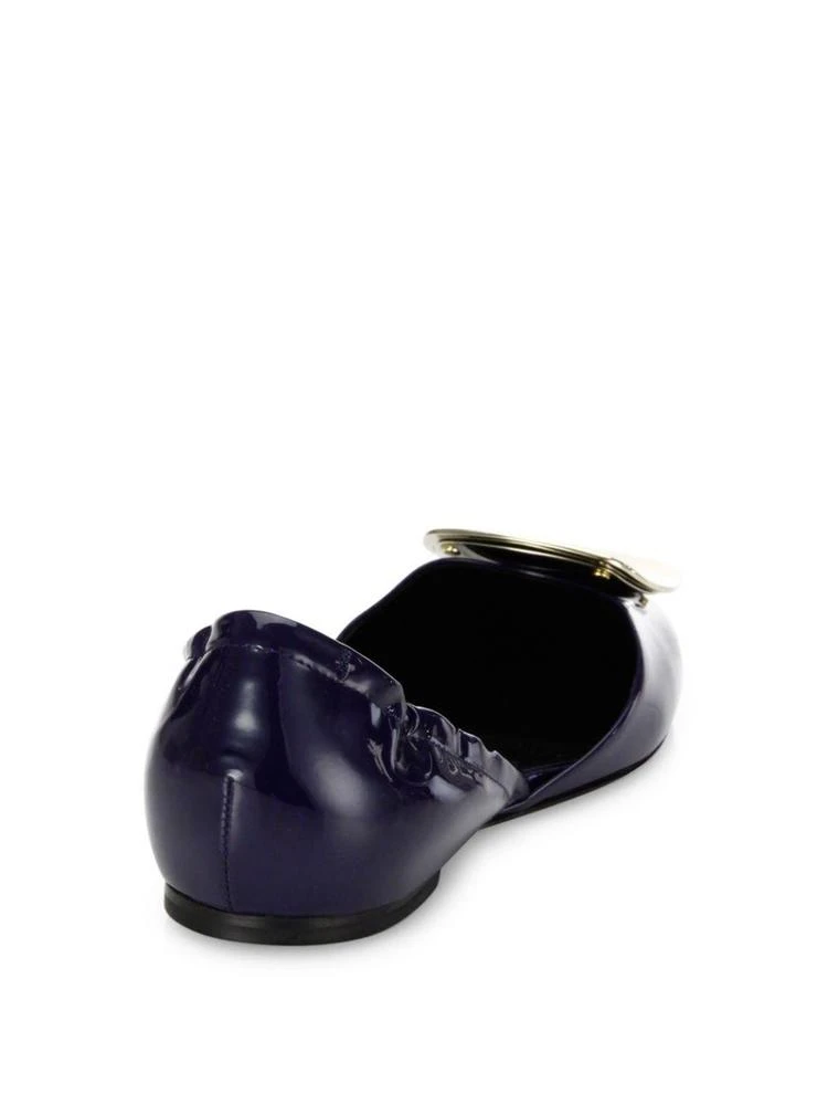 商品Roger Vivier|Ballerine Chips Patent Leather d'Orsay Flats,价格¥3417,第2张图片详细描述