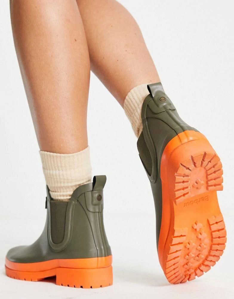 商品Barbour|Barbour x ASOS exclusive Mallow wellington boots in fern,价格¥257,第2张图片详细描述