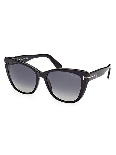 商品Tom Ford|Nora 57MM Cat Eye Sunglasses,价格¥3318,第4张图片详细描述
