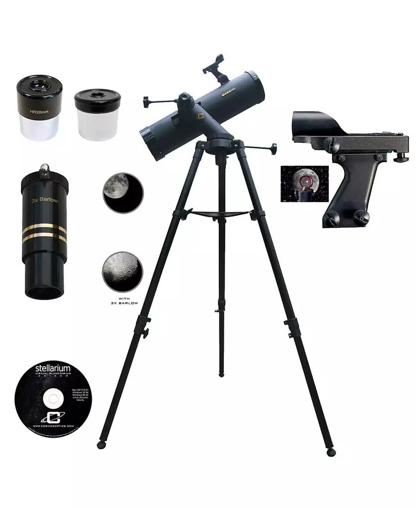 商品Cosmo Brands|Cassini 640 X 102mm Tracker Mount Astronomical Telescope and Red Dot Finderscope,价格¥2691,第1张图片