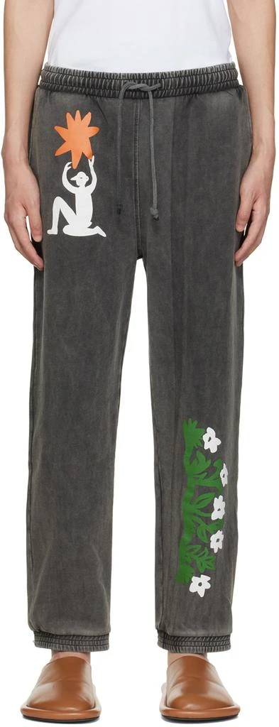 商品Carne Bollente|Black Bush Hour Lounge Pants,价格¥642,第1张图片