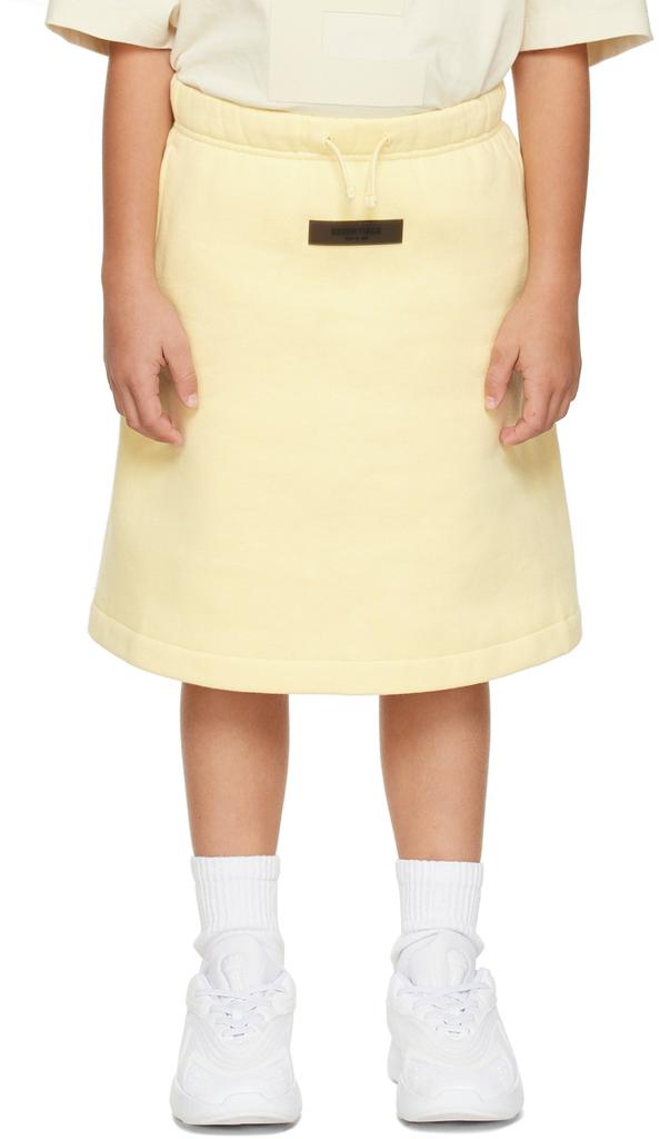 Kids Yellow Fleece Skirt商品第1张图片规格展示