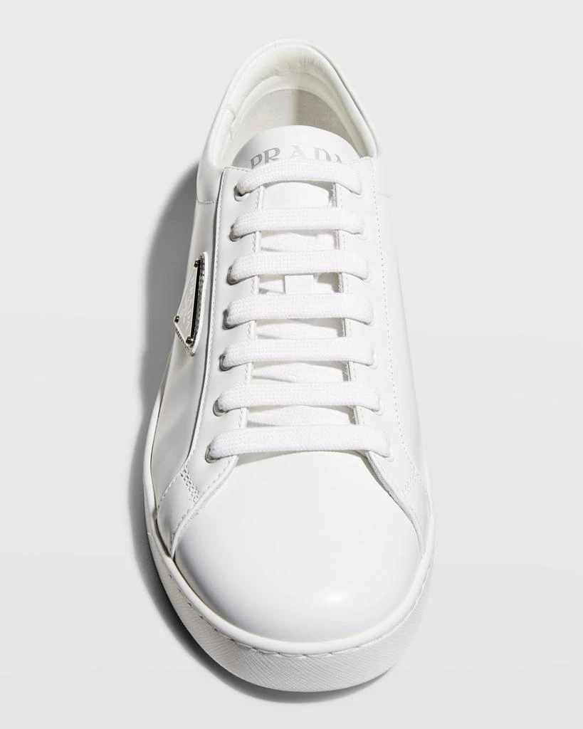 商品Prada|Men’s Lane Spazzolato Leather Sneakers,价格¥4178,第5张图片详细描述