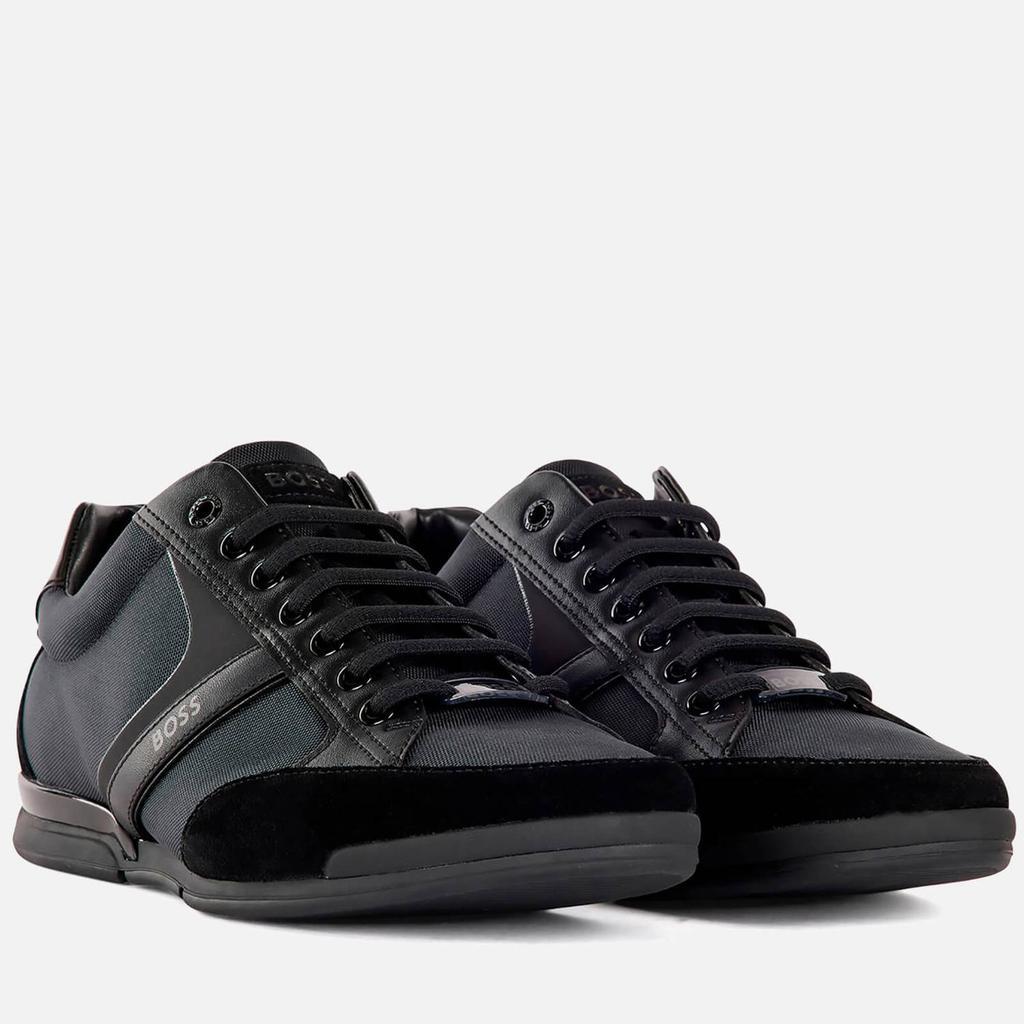 商品Hugo Boss|BOSS Men's Saturn Low Profile Trainers - Black,价格¥1261,第4张图片详细描述