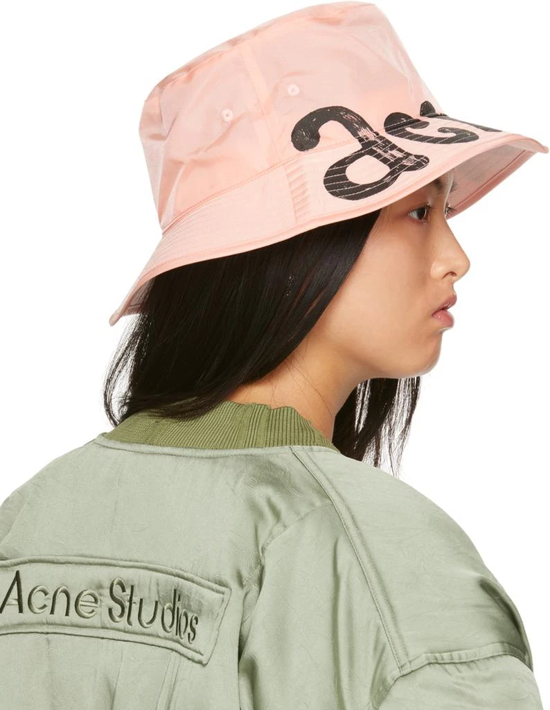 商品Acne Studios|Pink Logo Bucket Hat,价格¥713,第3张图片详细描述