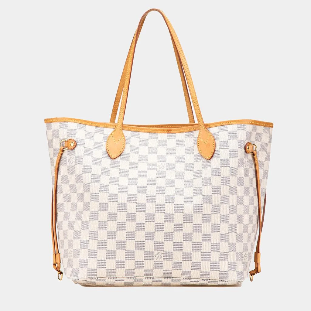 商品[二手商品] Louis Vuitton|Louis Vuitton White Damier Azur Neverfull MM Bag,价格¥13773,第1张图片