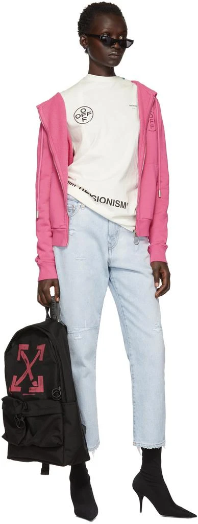 商品Off-White|Pink Cross Zip Hoodie,价格¥2825,第5张图片详细描述