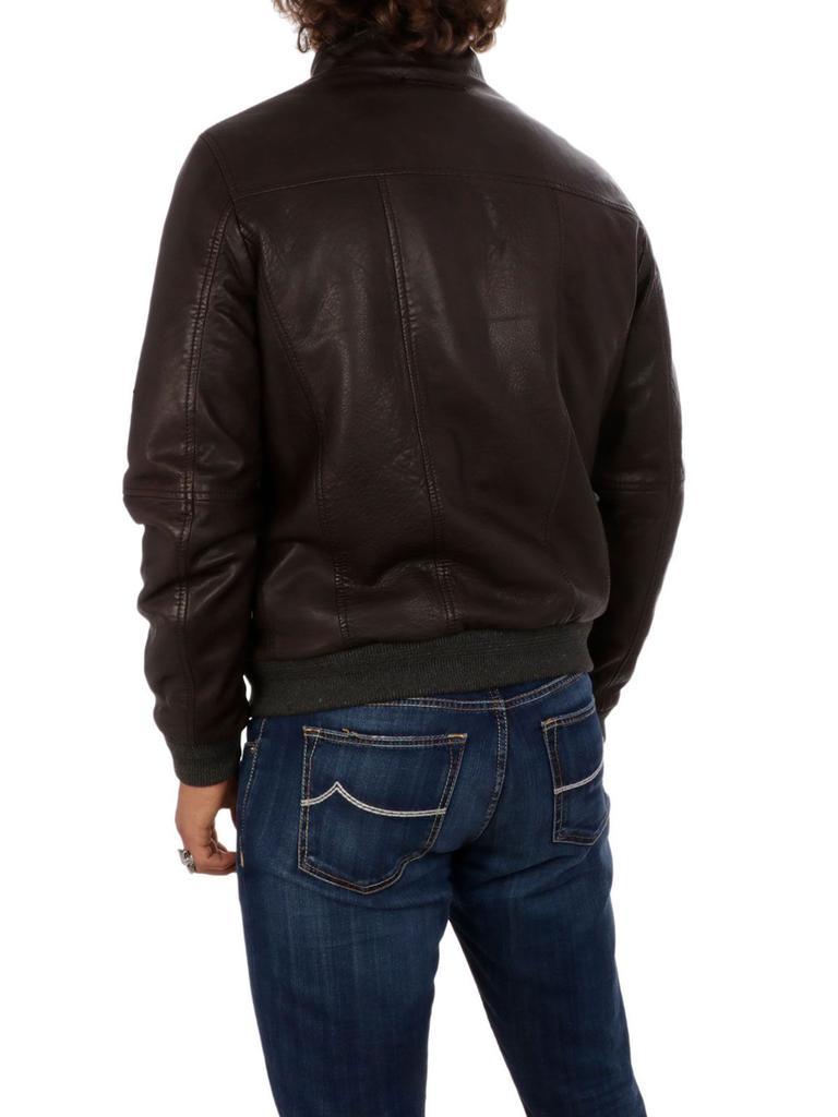 商品THE JACK LEATHERS|The Jack Leathers Men's  Brown Leather Outerwear Jacket,价格¥4176,第5张图片详细描述