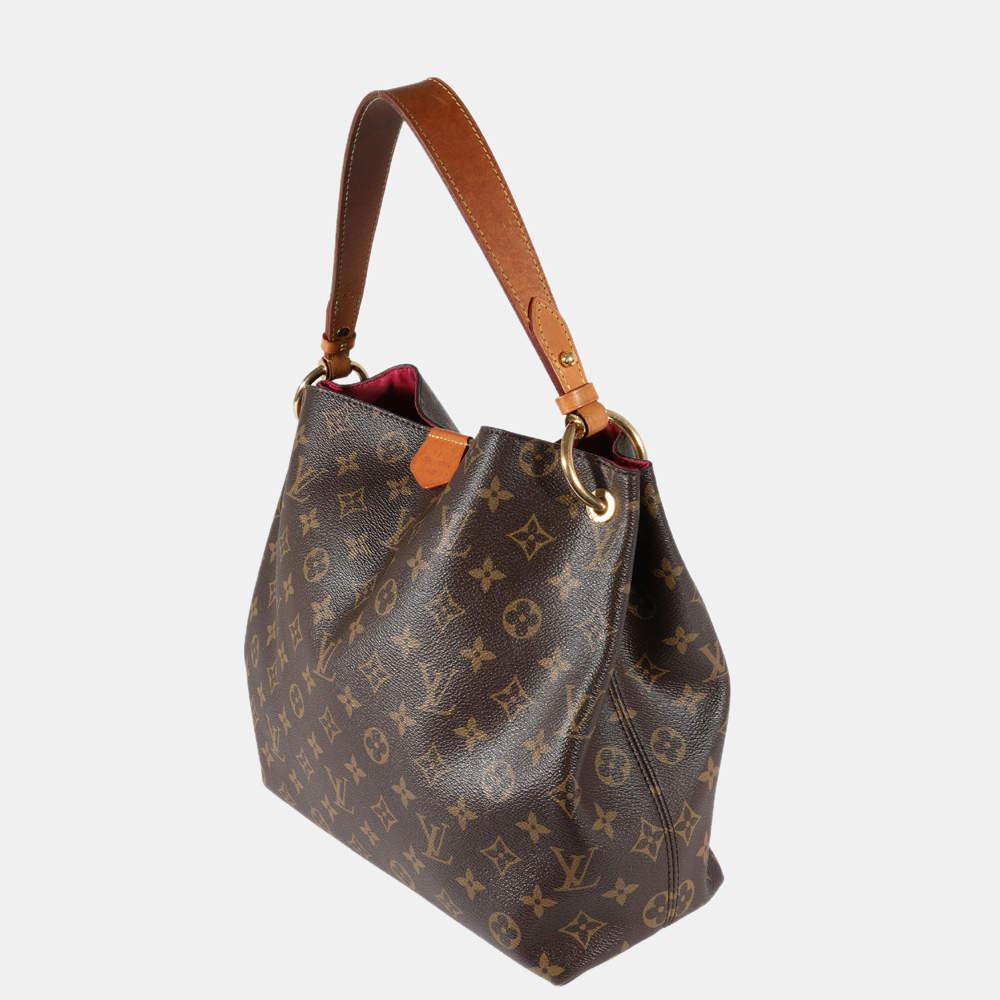 Louis Vuitton Brown Monogram Canvas Graceful PM Shoulder Bag商品第2张图片规格展示