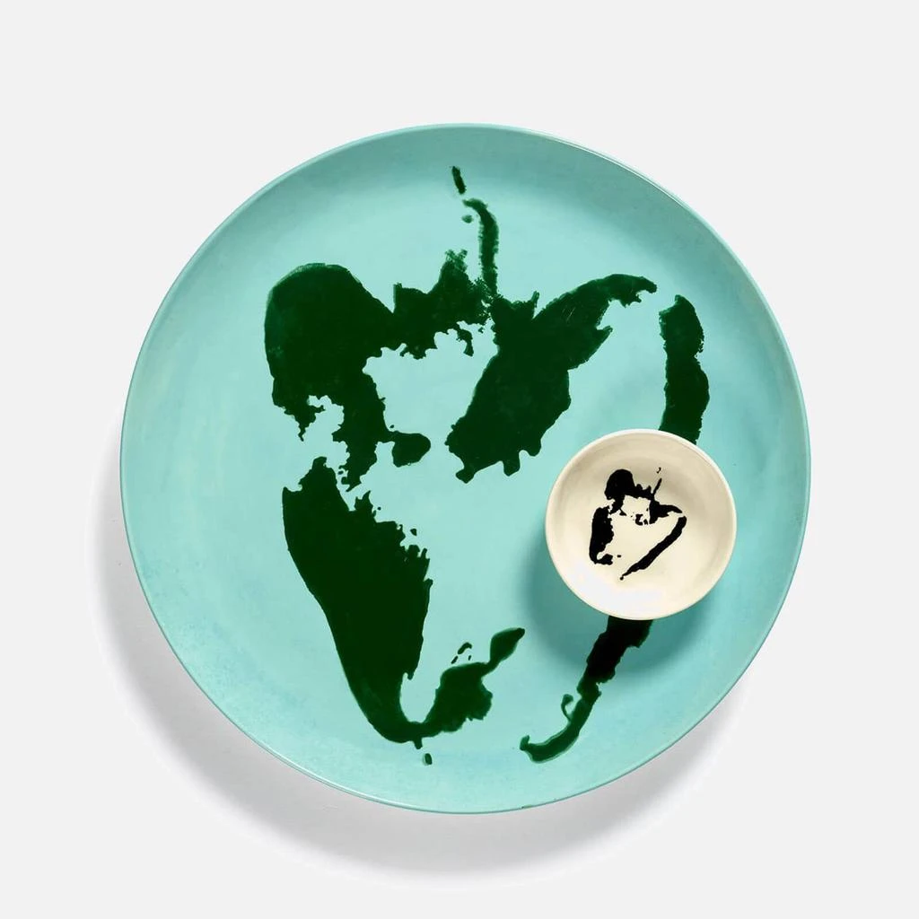 商品The Hut|Serax x Ottolenghi Large Plate - Azure & Pepper Green (Set of 2),价格¥282,第4张图片详细描述