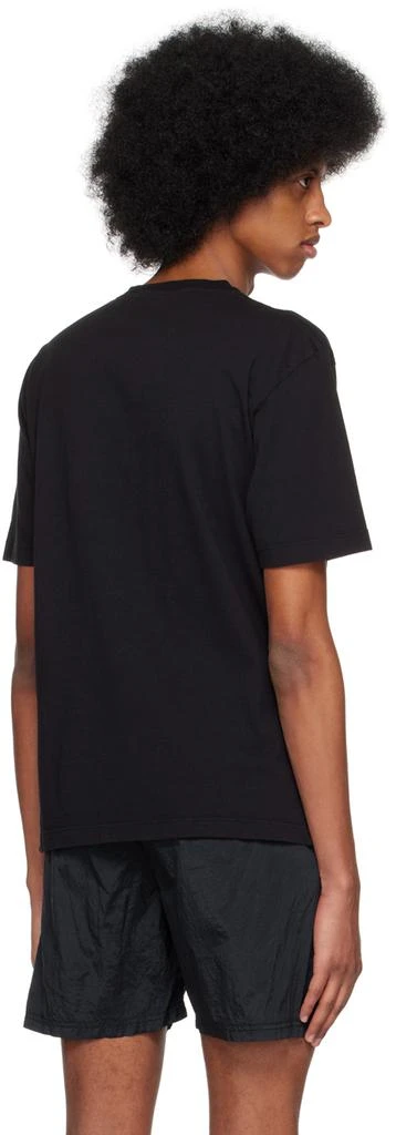 商品Stone Island|Black Embroidered T-Shirt,价格¥1202,第3张图片详细描述