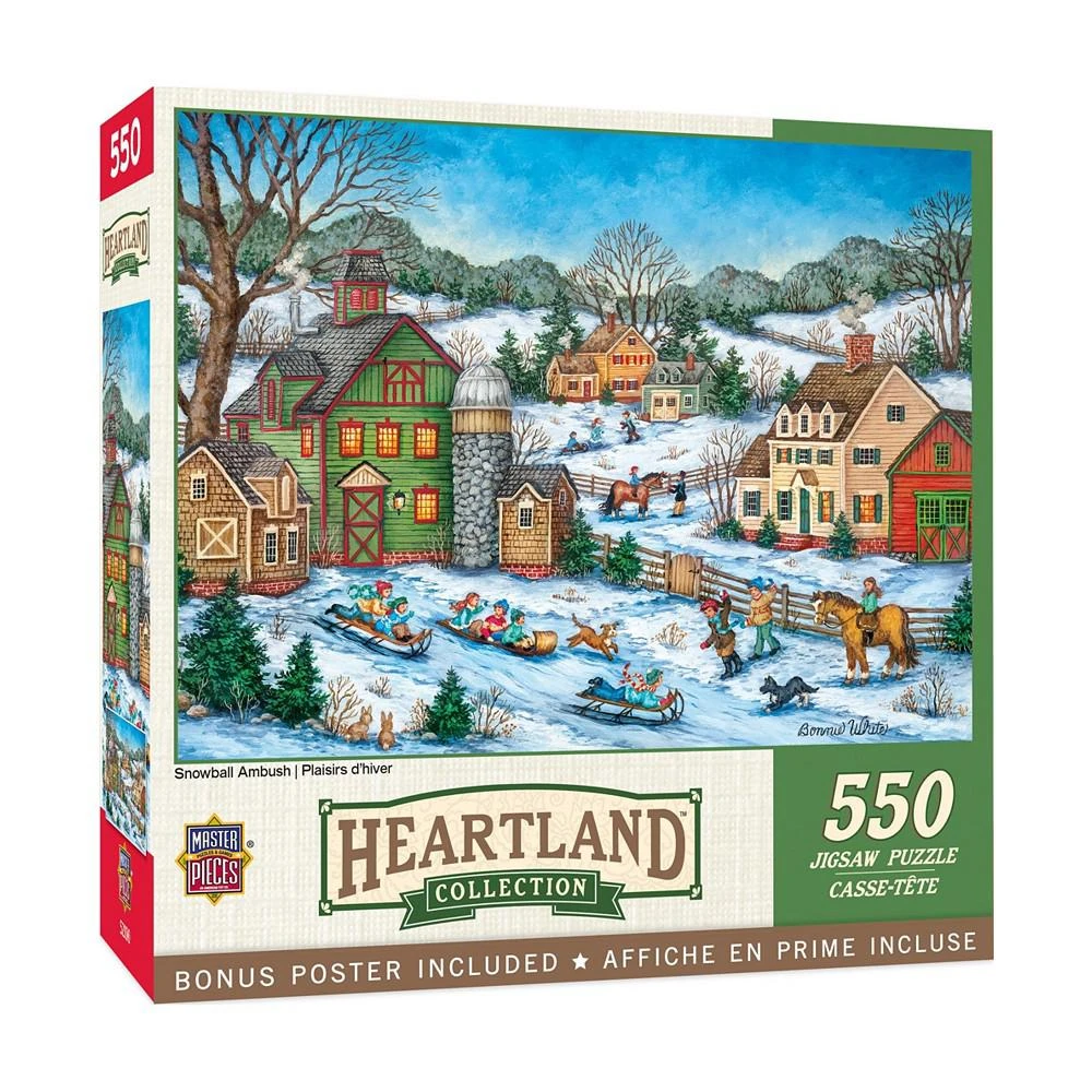 商品MasterPieces Puzzles|MasterPieces 550 Piece Jigsaw Puzzle - Snowball Ambush,价格¥149,第1张图片