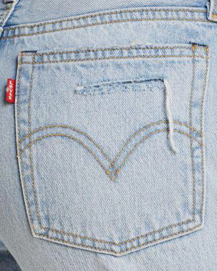 商品Levi's|Wedgie Straight Jeans in Mass Destruction,价格¥343,第4张图片详细描述