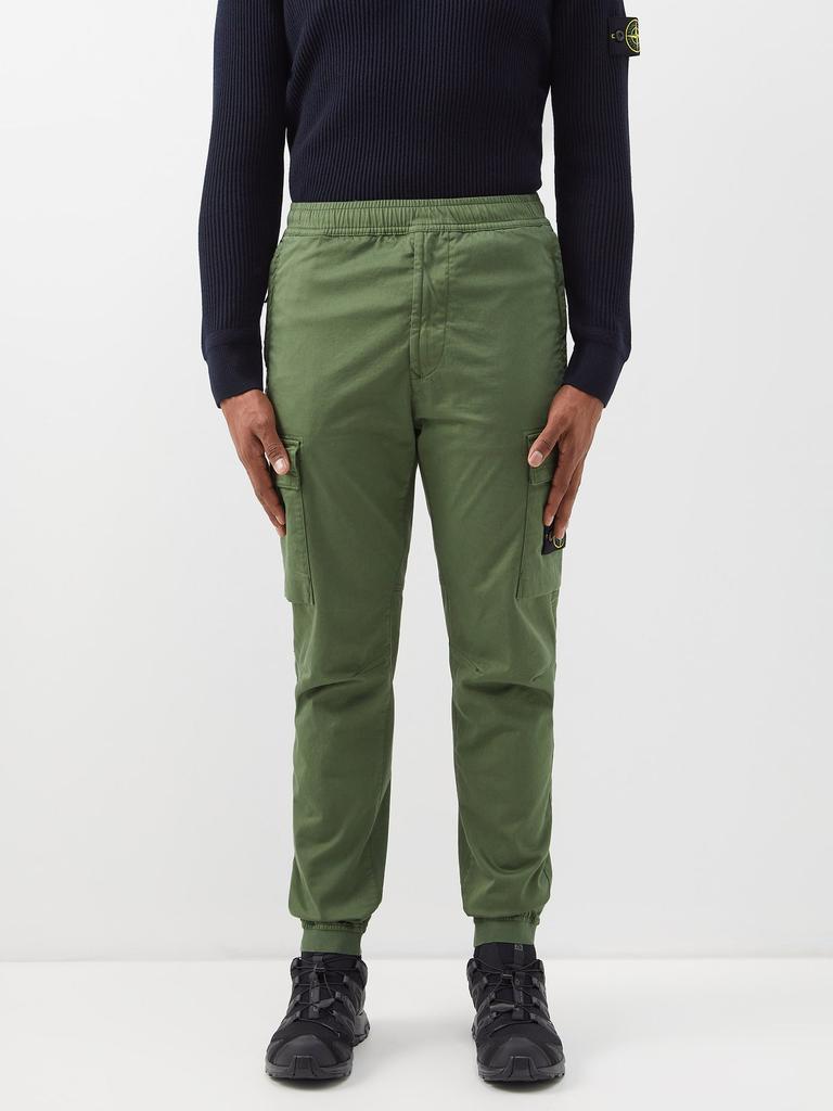 Cotton-blend twill cargo trousers商品第1张图片规格展示