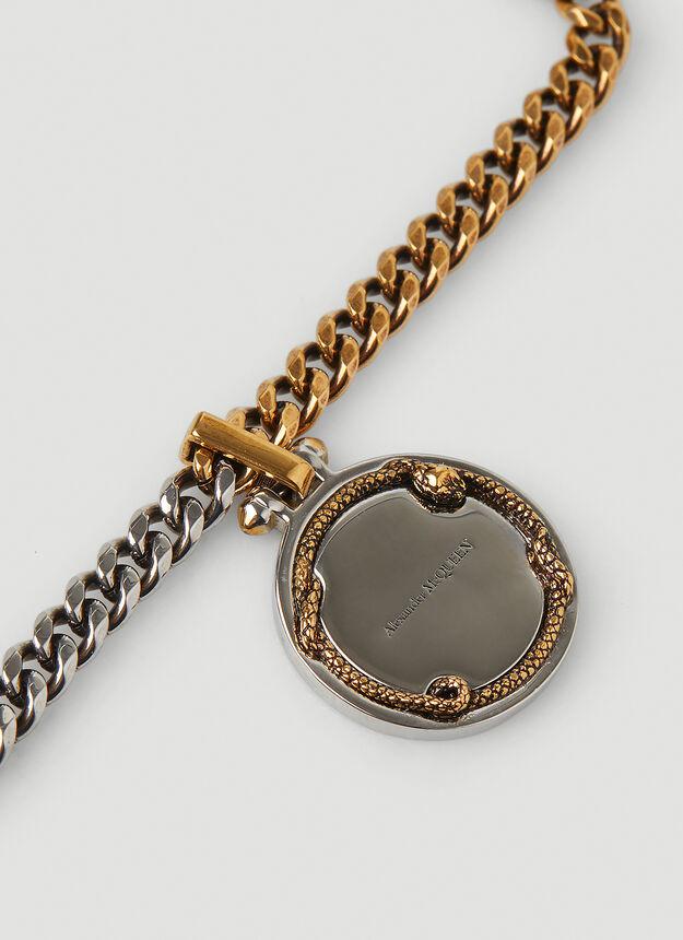 Snake Medall Bracelet in Silver商品第3张图片规格展示