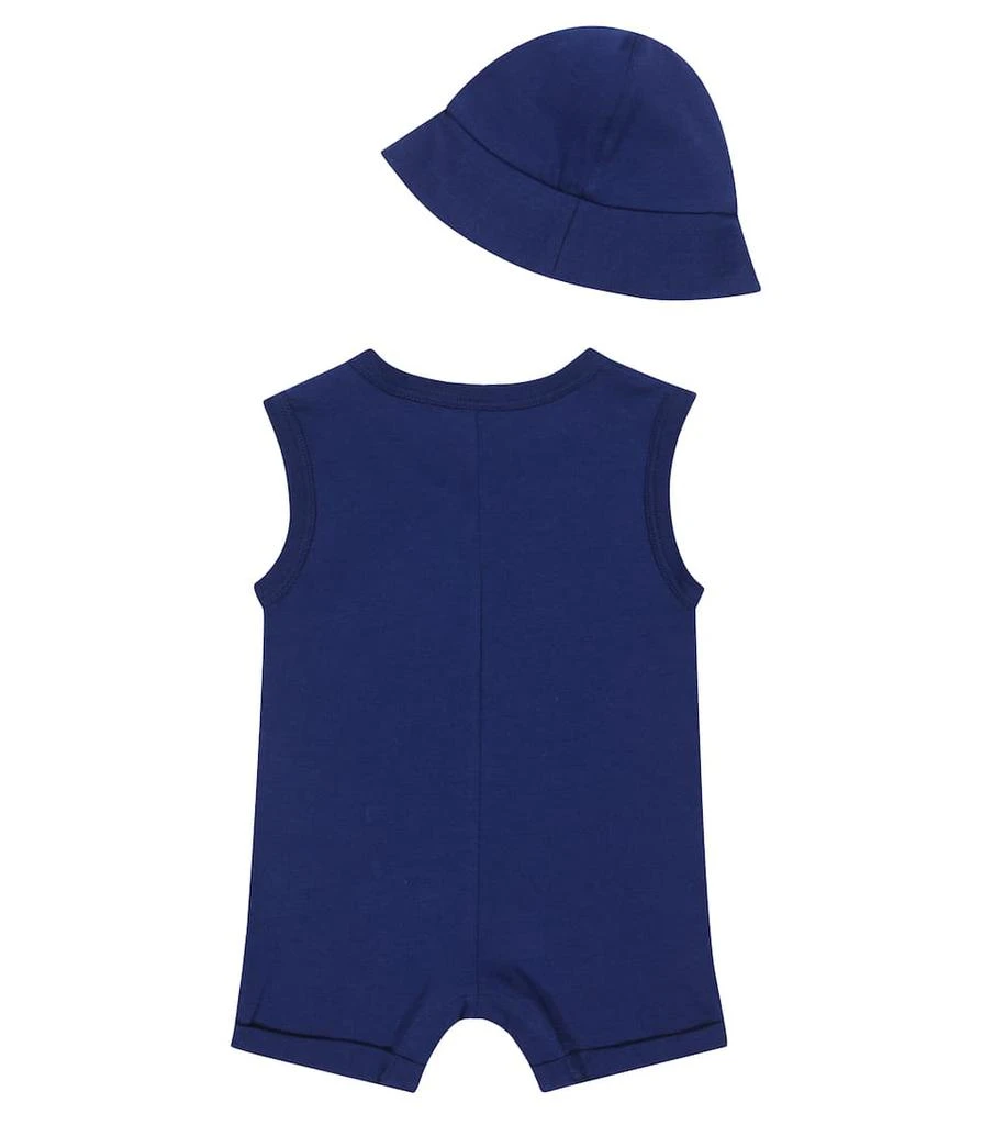 商品Gucci|Baby logo-print cotton romper and bucket hat,价格¥2771,第2张图片详细描述
