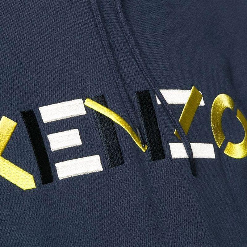 商品Kenzo|KENZO 高田贤三 男士深蓝色棉质卫衣/帽衫 FA65SW3044MO-76,价格¥2802,第7张图片详细描述