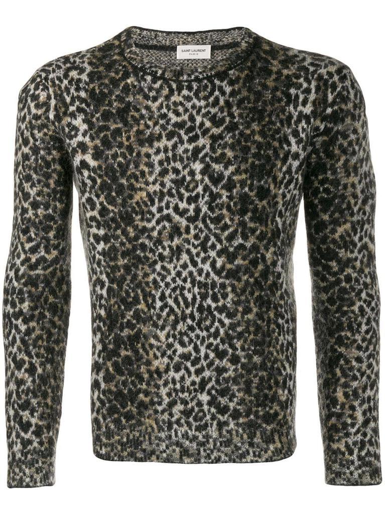 商品Yves Saint Laurent|Saint Laurent Mens Beige Wool Sweater,价格¥5442,第1张图片