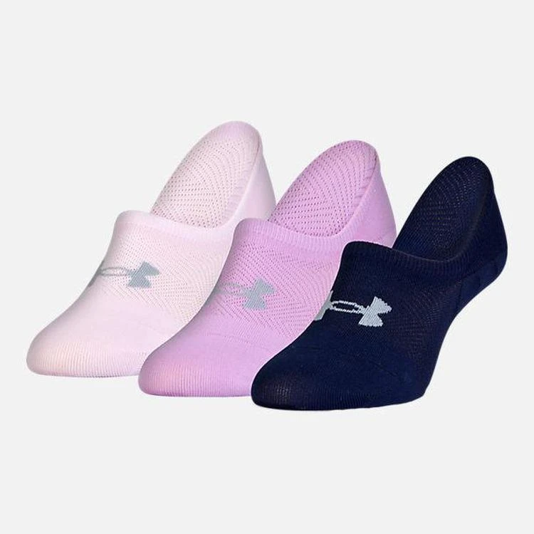 商品Under Armour|Women's Under Armour 3-Pack Footie Socks,价格¥38,第1张图片