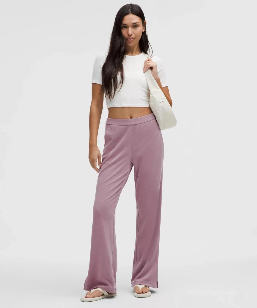 Softstreme High-Rise Wide-Leg Pique Pant *Regular 商品