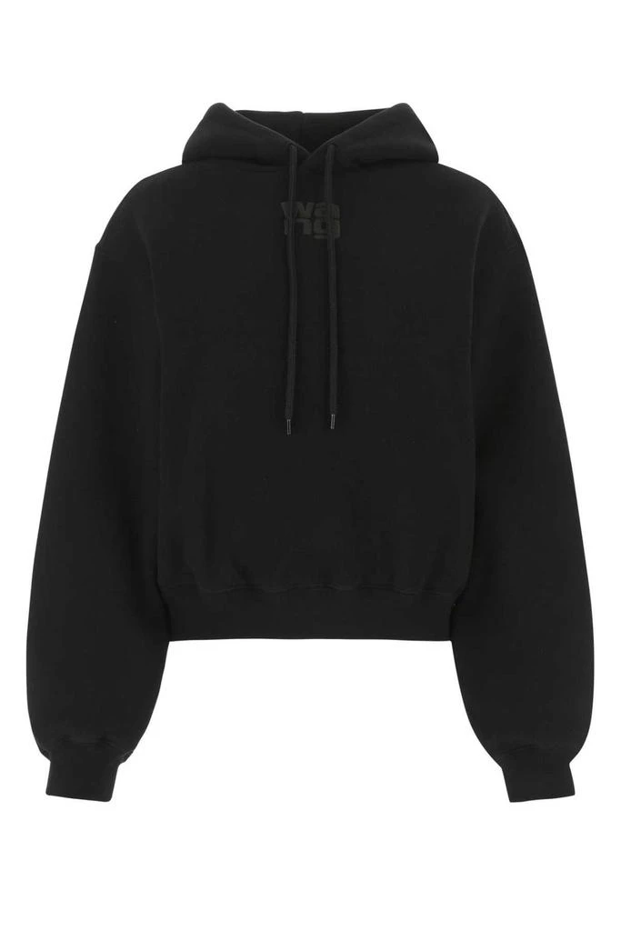 商品Alexander Wang|T By Alexander Wang Logo Printed Drawstring Hoodie,价格¥5838,第1张图片
