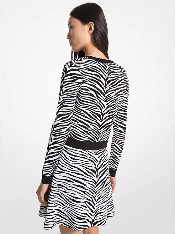 商品Michael Kors|Zebra Jacquard Zip-Up Sweater,价格¥1328,第2张图片详细描述