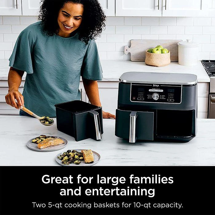 商品Ninja|Foodi XL 2 Basket Air Fryer,价格¥1717,第3张图片详细描述