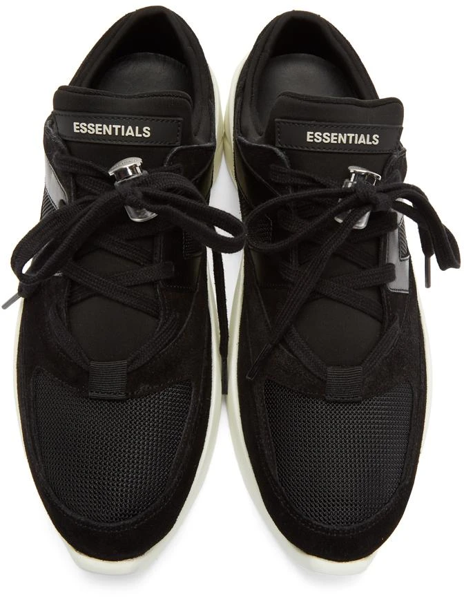 商品Essentials|SSENSE Exclusive Black Backless Sneakers 休闲鞋,价格¥975,第5张图片详细描述